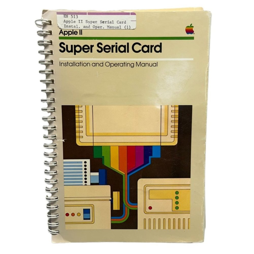 Super Serial Card Manual for Apple Computer II II+ IE IIGS 1981 Installation